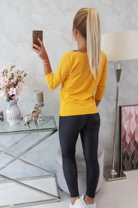 Bluzka Casual musztardowa