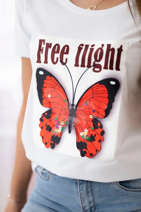 Bluzka Free Flight biała