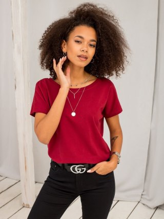 T-shirt RV-TS-4662.86 bordowy XL