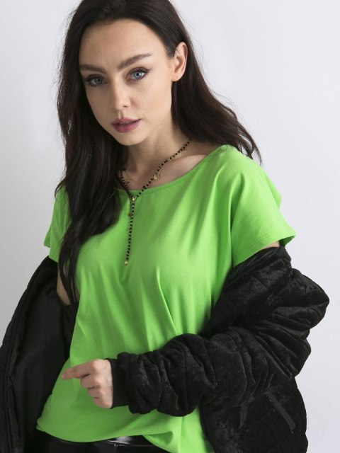 T-shirt RV-BZ-4622.99 jasny zielony M