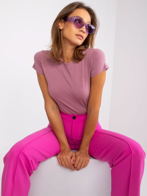 T-shirt RV-TS-4623.67 ciemny różowy XS