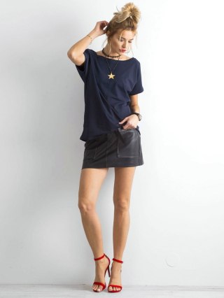 T-shirt RV-TS-4662.37P granatowy XS