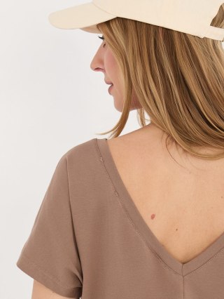 T-shirt RV-TS-4662.24P brązowy XL