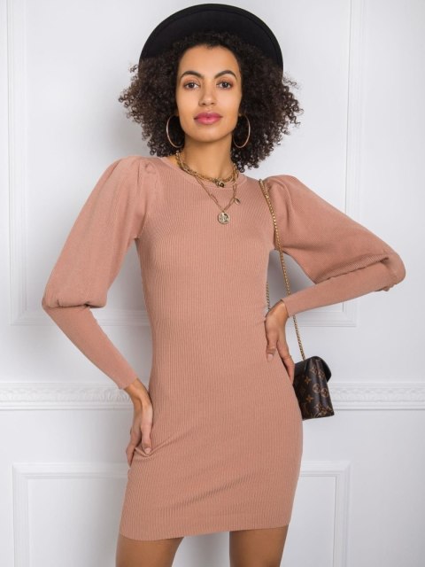 Sukienka EM-SK-PL3850.66P jasny brązowy one size XS/S