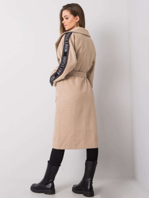 Płaszcz LK-PL-508316.95P beżowy 42