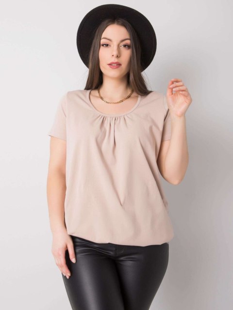 T-shirt RV-TS-6320.85P beżowy 2XL