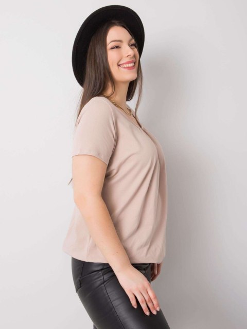 T-shirt RV-TS-6320.85P beżowy XL