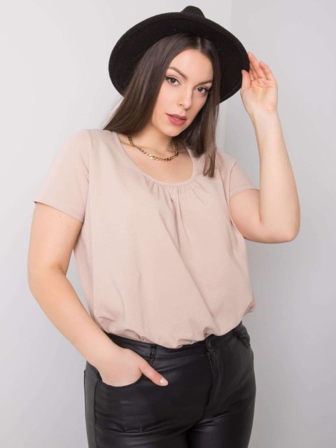 T-shirt RV-TS-6320.85P beżowy XL