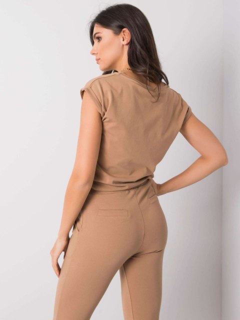 T-shirt RV-TS-6108.04 camelowy S
