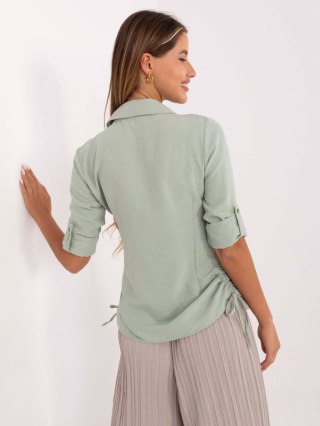 Koszula 328-KS-4054.87 pistacjowy L