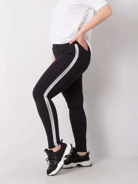 Leginsy RV-LG-6303.64 czarno-srebrny 3XL