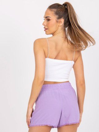 Szorty D73761M61531KA jasny fioletowy L