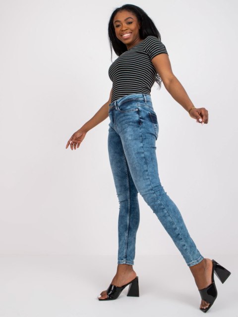 Spodnie jeans D85035C62220M263 niebieski S