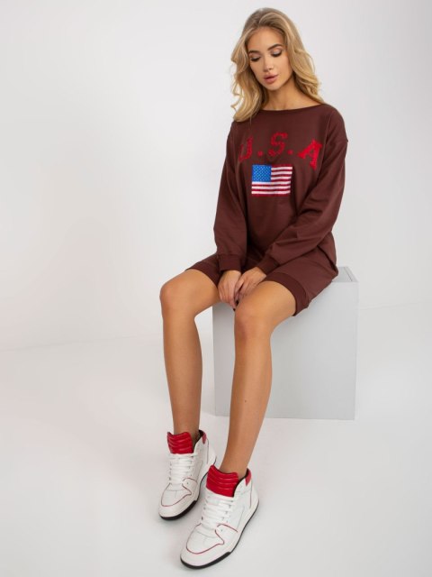 Bluza VI-BL-3192.23P ciemny brązowy