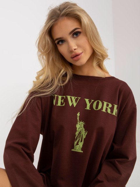 Bluza VI-BL-3212.15X ciemny brązowy