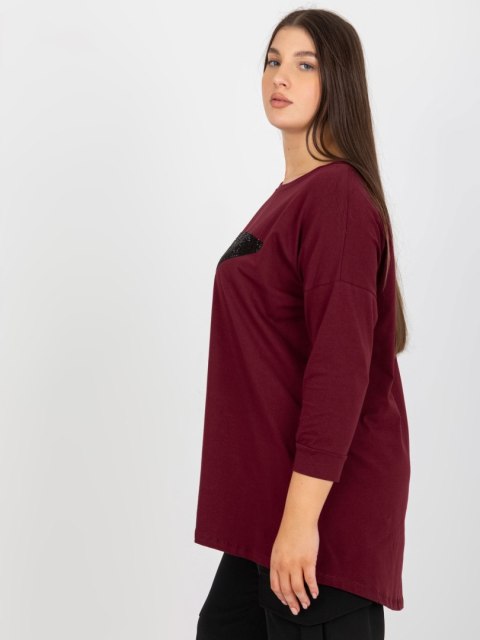 Bluzka VI-BZ-2911.82P ciemny fioletowy