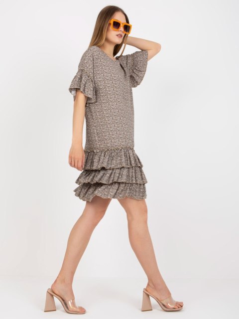 Sukienka CHA-SK-1420.19 ciemny bezowy L/XL