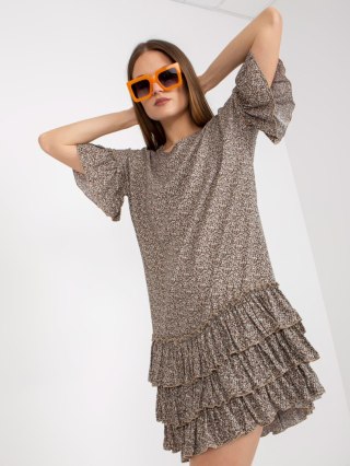 Sukienka CHA-SK-1420.19 ciemny bezowy L/XL