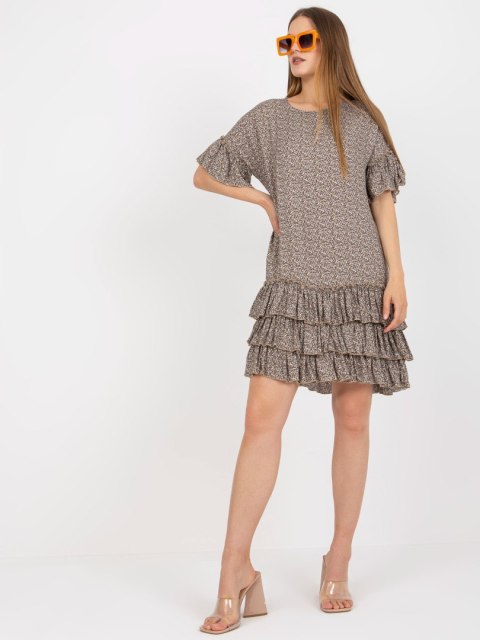Sukienka CHA-SK-1420.19 ciemny bezowy L/XL