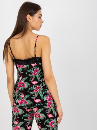 Bluzka D73771M11059A czarno-zielony XS