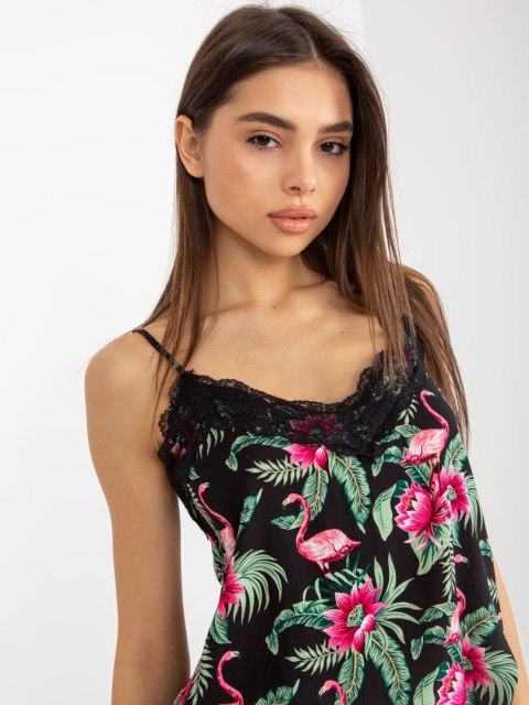 Bluzka D73771M11059A czarno-zielony XS