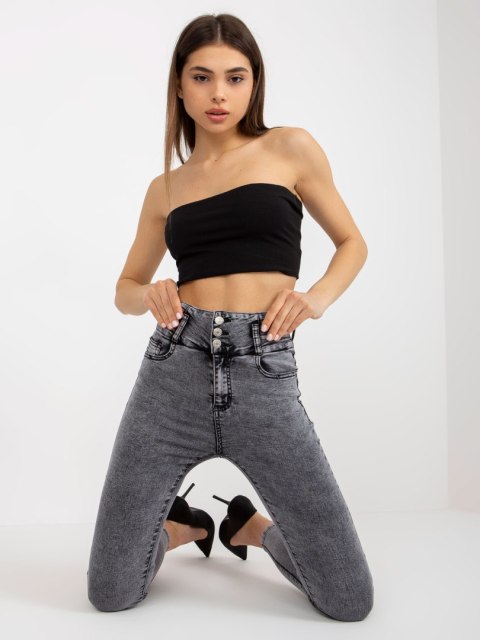 Spodnie jeans NM-SP-L73.79P ciemny szary XS