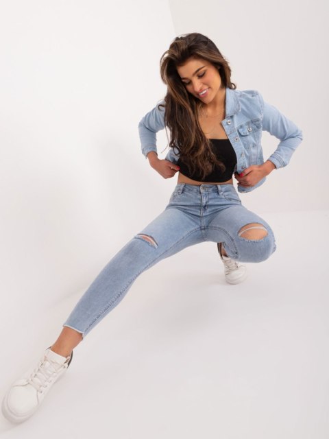 Spodnie jeans NM-SP-PJ23109.71 niebieski S