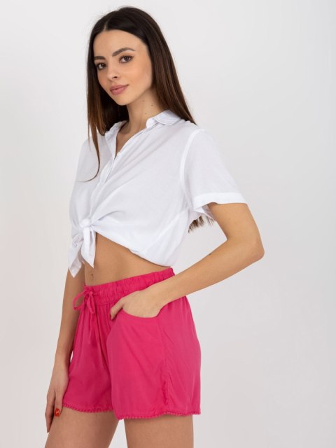 Szorty D73760M61531KH fuksjowy M