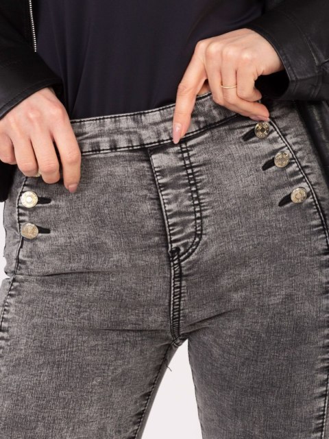 Spodnie jeans NM-SP-M516.38P ciemny szary XS