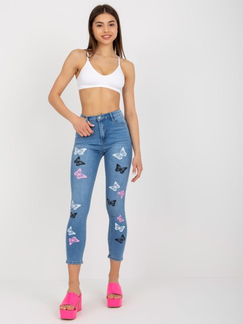 Spodnie jeans NM-SP-D8015.31X niebieski XL
