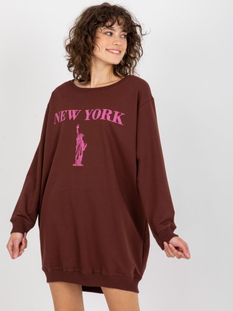 Bluza VI-BL-3212.15X brązowo-różowy