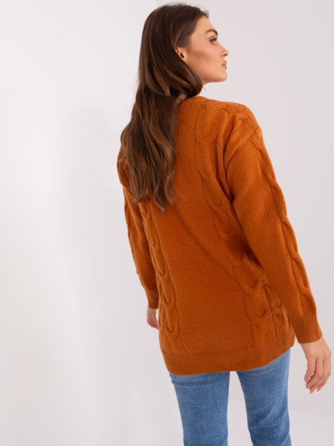 Sweter AT-SW-2241.36P jasny brązowy
