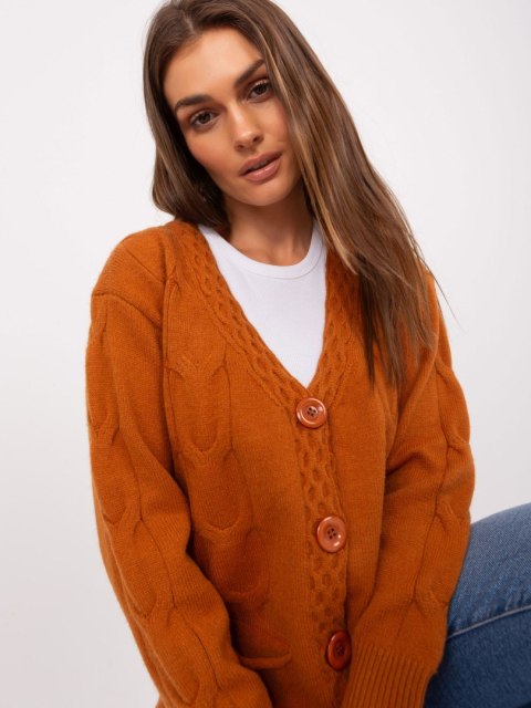 Sweter AT-SW-2241.36P jasny brązowy