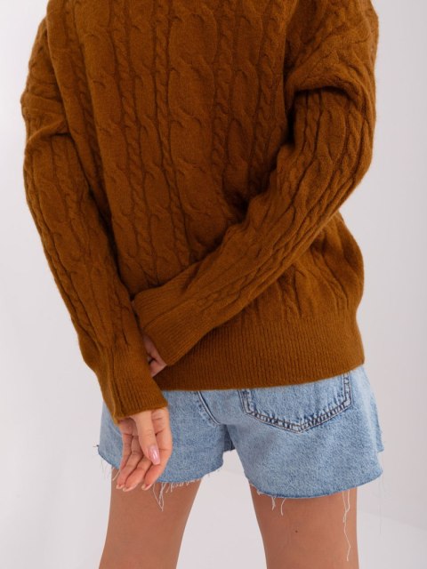Sweter AT-SW-2335-1.68P jasny brązowy