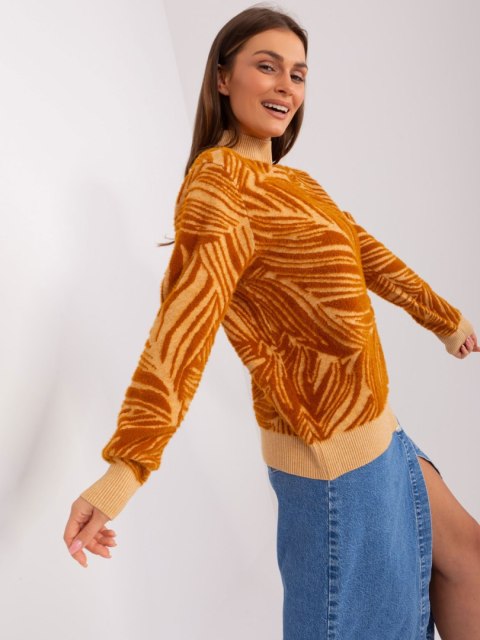 Sweter AT-SW-2357.96 camelowy