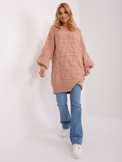 Sweter AT-SW-2367.76P ciemny różowy