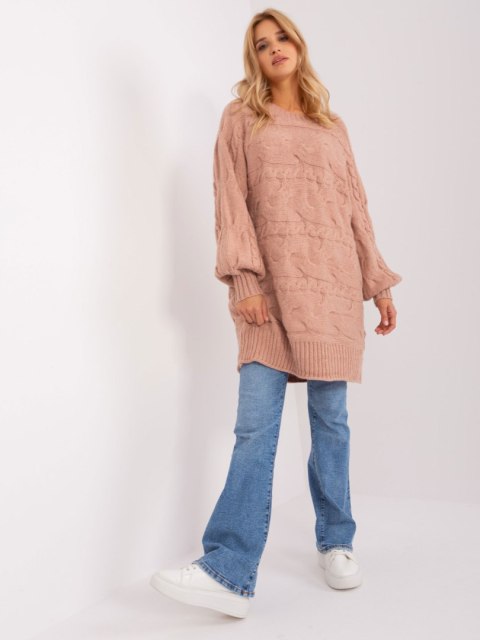 Sweter AT-SW-2367.76P ciemny różowy