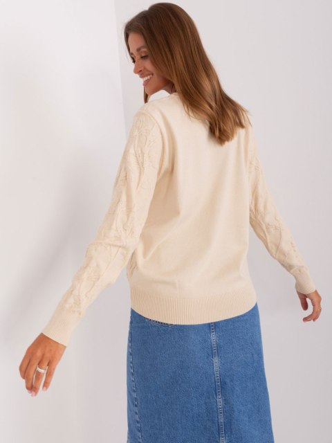 Sweter AT-SW-2231.99P jasny beżowy