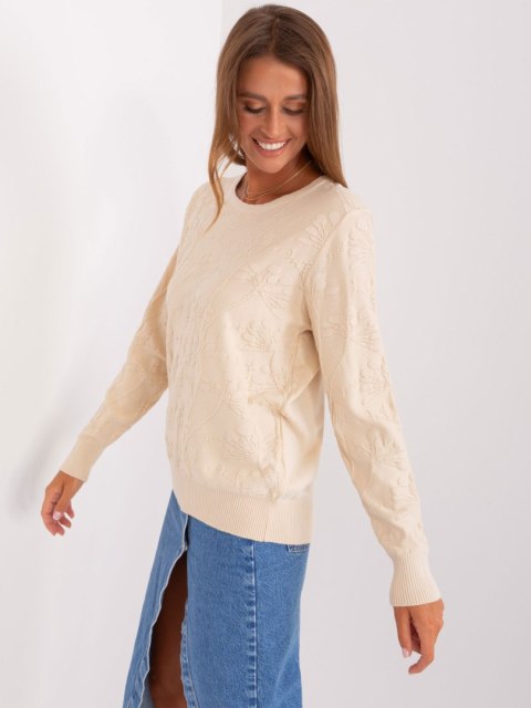 Sweter AT-SW-2231.99P jasny beżowy
