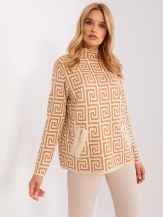 Sweter AT-SW-2341.00P camelowy
