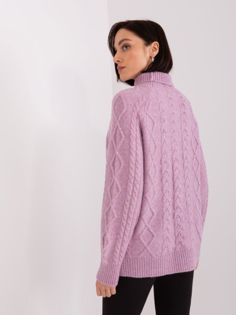 Sweter AT-SW-2355-2.19P jasny fioletowy