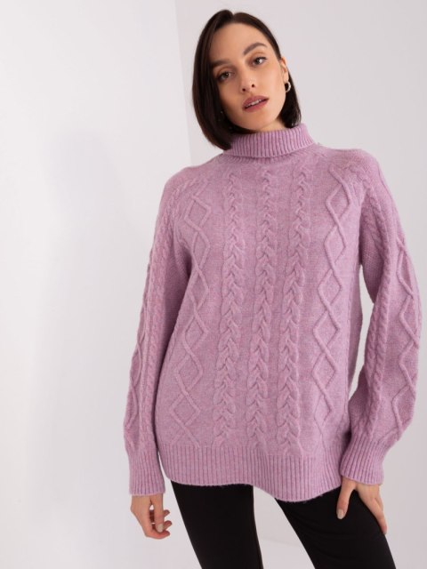Sweter AT-SW-2355-2.19P jasny fioletowy
