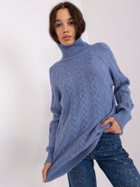 Sweter AT-SW-2355-2.30X ciemny niebieski