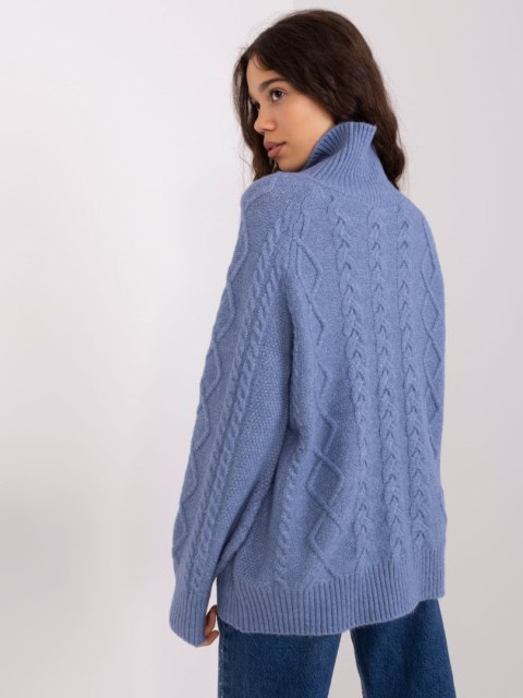 Sweter AT-SW-2355-2.30X ciemny niebieski