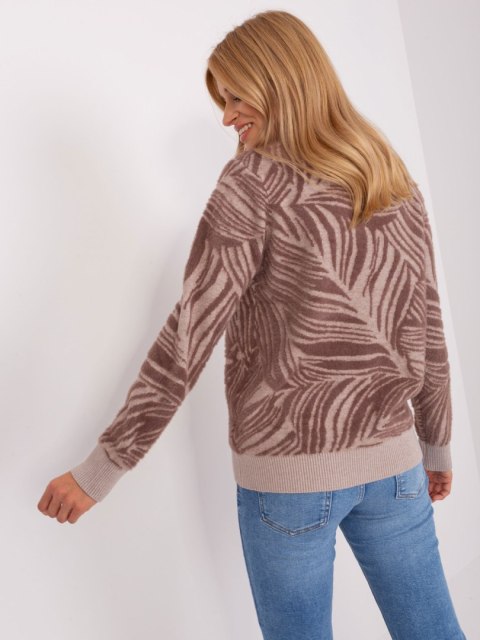 Sweter AT-SW-2357.96 brązowy