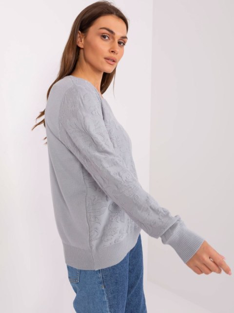 Sweter AT-SW-2231A.00P szary