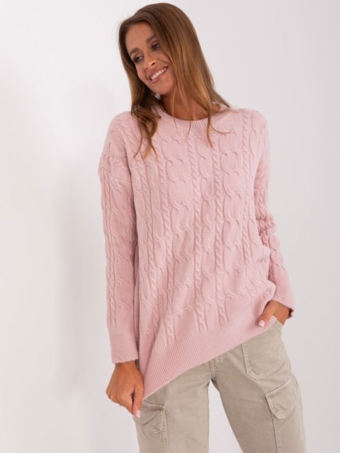 Sweter AT-SW-2335-1.68P jasny różowy