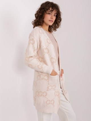 Sweter AT-SW-23401-A.39 beżowy