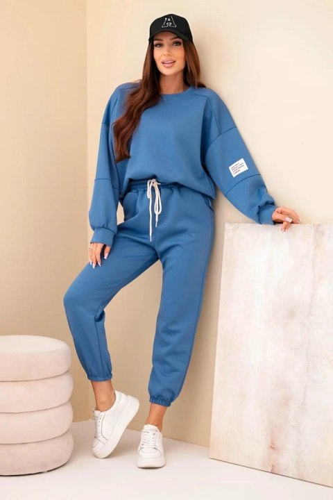 Komplet bluza + spodnie masełko jeansowy