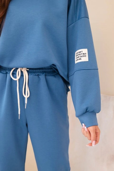 Komplet bluza + spodnie masełko jeansowy